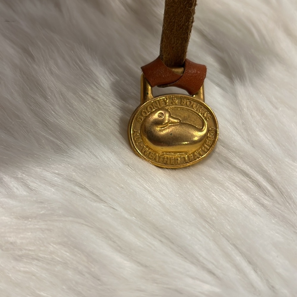 Dooney & Bourke Gold/Brown Duck Emblem Tag/Replacement Charm - Picture 2 of 5
